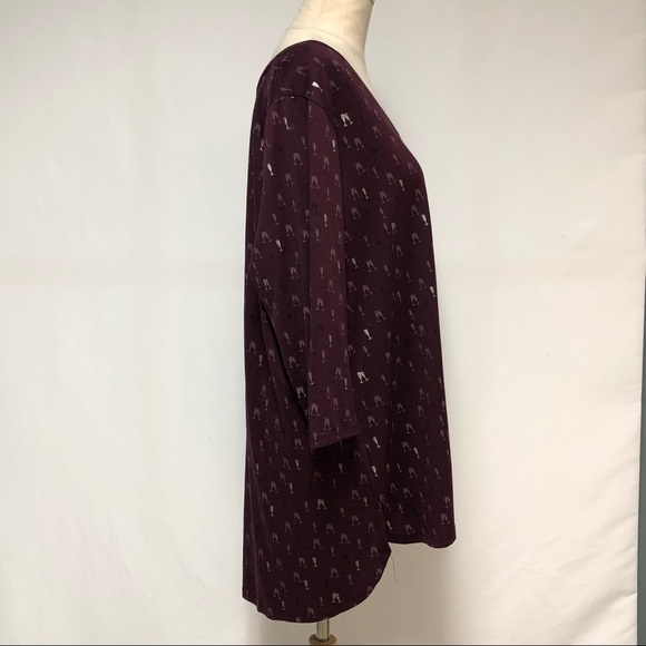 ➕ Lane Bryant Champagne Glass Tunic Top Sz 18 20 - Picture 5 of 7